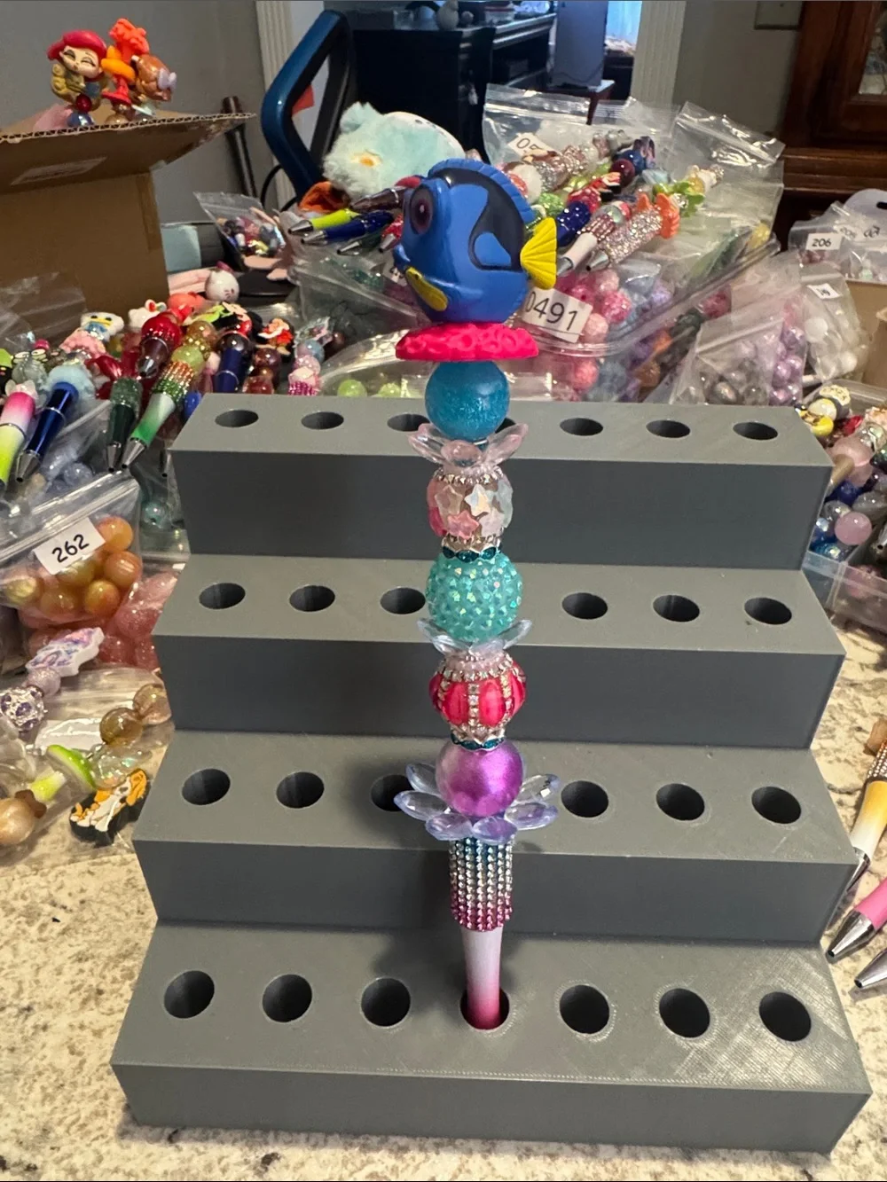 NWOT Disney Doorables Dory Beaded Pen Handmade by Me